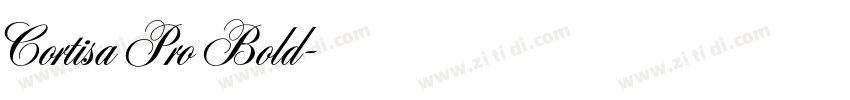 Cortisa Pro Bold字体转换